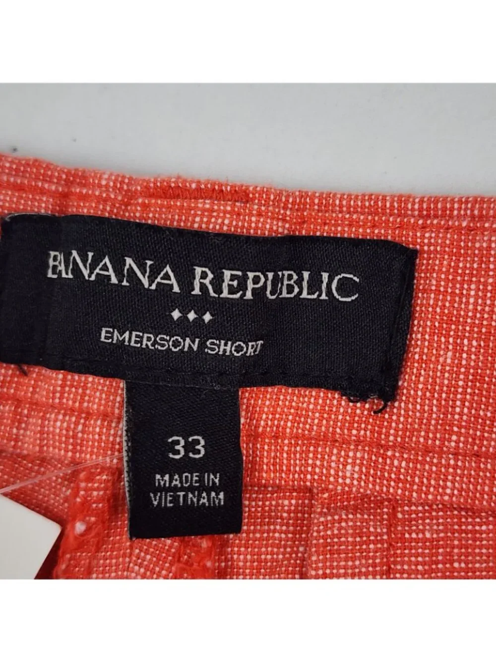 Banana Republic Shorts Mens 33 Red Emerson Straight Fit 11